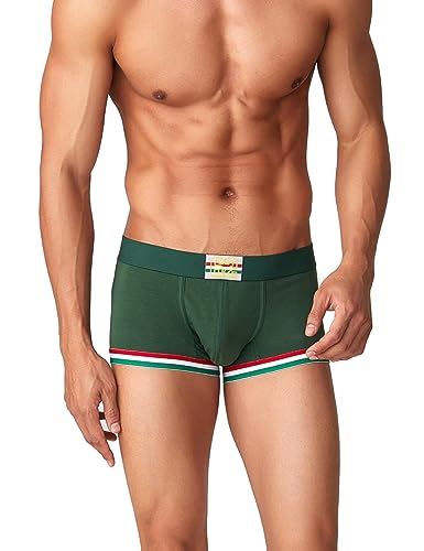 BEEMEN Low Rise Herren Unterwäsche Männer Casual Contracs Unterhose Baumwolle Boxershorts Elasthische Trunks Hipster Boxerbriefs Shorts Atmungsaktiv von BEEMEN