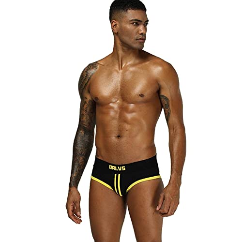 ORLVS Low Rise Fashion Herren Unterhose Männer Unterwäsche Brief Slip Atmungsaktiv von BEEMEN