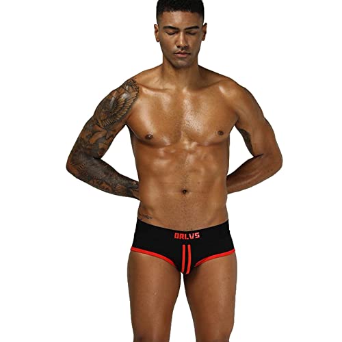 BEEMEN ORLVS Low Rise Fashion Herren Unterhose Männer Unterwäsche Brief Slip Atmungsaktiv von BEEMEN