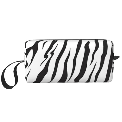 Make-up-Tasche, Empfangstasche, Reise-Kosmetiktasche, Kulturbeutel, tragbarer Make-up-Taschen-Organizer,Bengal-Tiger-Textur von BEEOFICEPENG