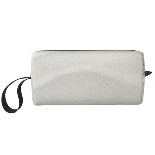 Make-up-Tasche, Empfangstasche, Reise-Kosmetiktasche, Kulturbeutel, tragbarer Make-up-Taschen-Organizer,Bunte Muscheln und Muscheln Bedruckt von BEEOFICEPENG