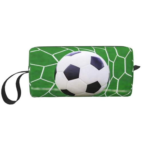 Make-up-Tasche, Empfangstasche, Reise-Kosmetiktasche, Kulturbeutel, tragbarer Make-up-Taschen-Organizer,Sport Fußball Fußball von BEEOFICEPENG