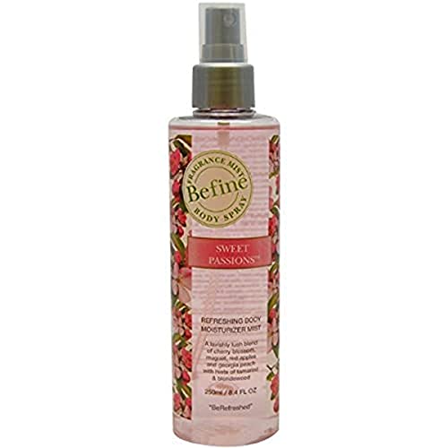 Befine Sweet Passions Refreshing Body Moisturizer Mist für Frauen – 238 ml Körperspray von BEFINE