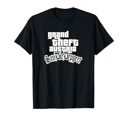 BEI UNS KOMMEN ALLE ZU KURZ SHOP GRAND THEFT AUSTRIA IBIZA STRACHE KURZ IBIZAGATE VATERTAG T-Shirt Schwarz S Klassisch Crew Neck Halbarm Frühling Männer von BEI UNS KOMMEN ALLE ZU KURZ SHOP