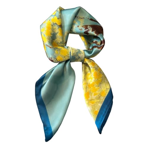 BEILATE Damen Seide Schal Halstuch Seidenschal Seidentuch Scarf Taschentuch Handgelenk Accessoires Stirnband Haarband von BEILATE