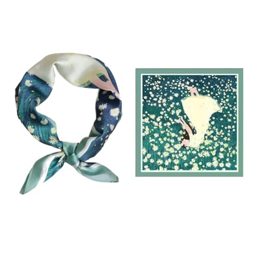 BEILATE Damenschal Seideschal KopfTücher Halstuch Seide Schal Seidentuch Bandana Taschentuch Schal Halstücher von BEILATE
