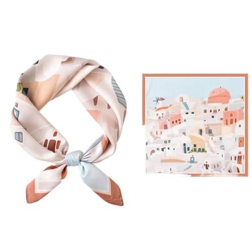 BEILATE Damenschal Seideschal KopfTücher Halstuch Seide Schal Seidentuch Bandana Taschentuch Schal Halstücher von BEILATE