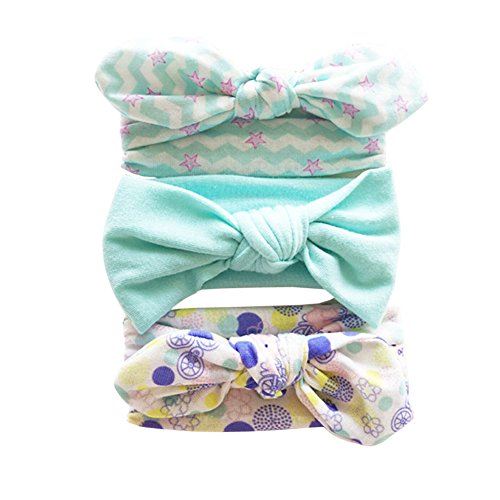 BEILATE Stirnbänder Haarbänder Baby Mädchen Kids Elastic Stirnbander Turban Knot Stirnband Kleinkind Hasenohren von BEILATE