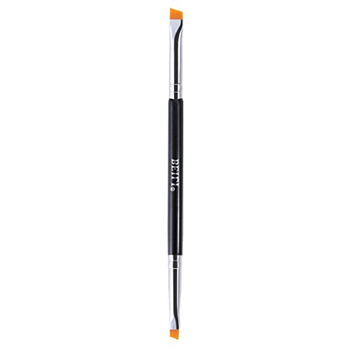 BEILI Eyeliner-Pinsel & Eyeliner-Pinsel, doppelendiger Make-up-Pinsel, abgewinkelter Augenbrauenpinsel, ultrafeiner Eyeliner-Pinsel,Orange von BEILI