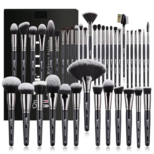 BEILI Pinselset Makeup 40 Stücke Schminkpinsel Set,Professional Make up Pinsel Set, Foundation Lidschatten Rouge Schminkpinsel Reise Kabuki Misch-Concealer Gesichtspuder Augen Pinselset von BEILI