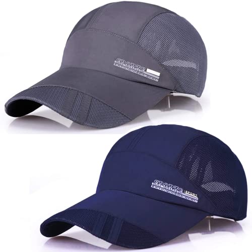 BEISIJIA Ultra Dünn Schnell Trockene Sonne UV-Schutz Baseball Cap Mesh Atmungsaktive Outdoor Sport Laufmütze Unisex von BEISIJIA