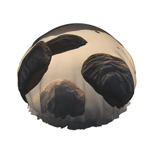 Zen Stone Printed Double Layer Lined Shower Cap,Shower Caps For Women Reusable von BEIVGOXL