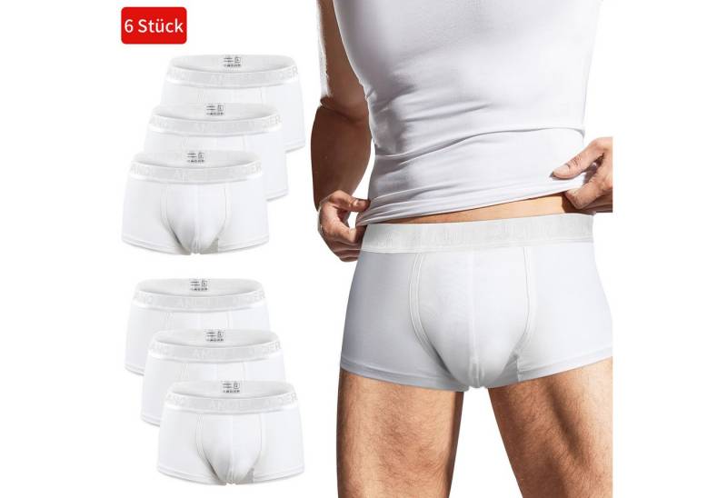 BEKOMIYA Boxershorts Boxershorts Herren 6 Pack Baumwolle Unterhosen Männer (Ohne Kratzenden Zettel Männer Unterwäsche) Atmungsaktiv und Weiche Herrenunterwäsche von BEKOMIYA