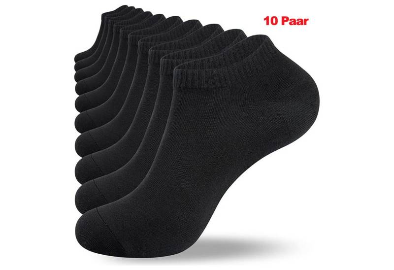 BEKOMIYA Kurzsocken Sport-Kurzsocken,Sneakersocken 3-6-10 Paar,Sneaker Socken Herren Damen (10-Paar) Atmungsaktive & Gepolstert,Laufsocken Kurze Halbsocken von BEKOMIYA