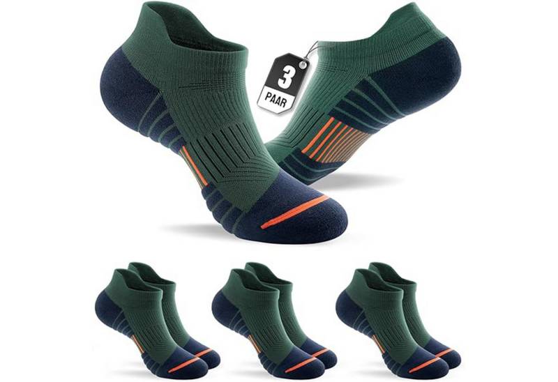 BEKOMIYA Kurzsocken Sport-Kurzsocken,Sneakersocken 3-6-10 Paar,Sneaker Socken Herren Damen (3-Paar) Atmungsaktive & Gepolstert,Laufsocken Kurze Halbsocken von BEKOMIYA