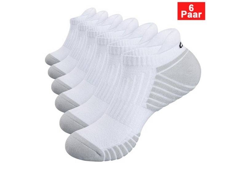 BEKOMIYA Kurzsocken Sport-Kurzsocken,Sneakersocken 3-6-10 Paar,Sneaker Socken Herren Damen (6-Paar) Atmungsaktive & Gepolstert,Laufsocken Kurze Halbsocken von BEKOMIYA