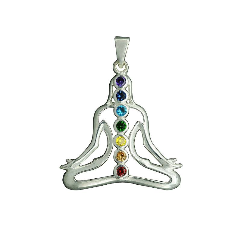 Beldiamo 7 G Sterling Silber Sieben Multicolor Regenbogen Chakra Cz Yoga Meditation Buddha Anhänger Beldiamo 7 G Sterling Silber Sieben Multicolor Regenbogen Chakra Cz Yoga Meditation Buddha Anhänger von BELDIAMO