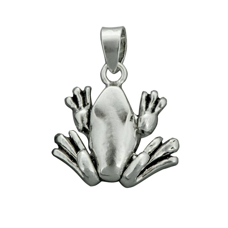 Frosch Tier Beweglicher 3D Anhänger Massiv 925 Sterlingsilber 5 G Beldiamo von BELDIAMO
