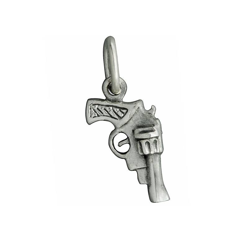 Handfeuerwaffe Revolver Pistole Anhänger Kleine 925 Sterling Silber Beldiamo Handfeuerwaffe Revolver Pistole Anhänger Kleine 925 Sterling Silber Beldiamo von BELDIAMO