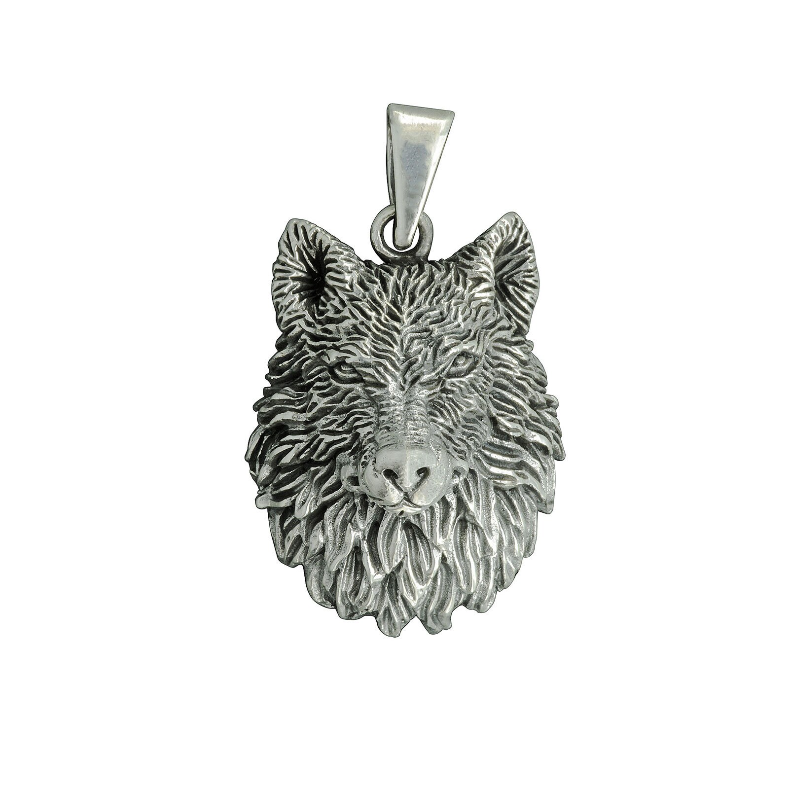 Wolfskopf Biker Gothik Anhänger 8G 925 Sterling Silber Beldiamo von BELDIAMO