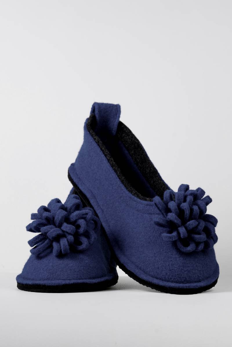 Warme Ballerinas Aus Wollfilz Mit Blumenmuster von BELITI