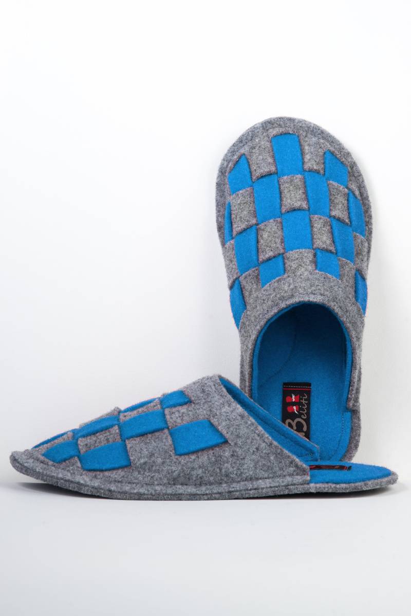 Warme Flache Mokassin-Hausschuhe Aus Wollfilz von BELITI
