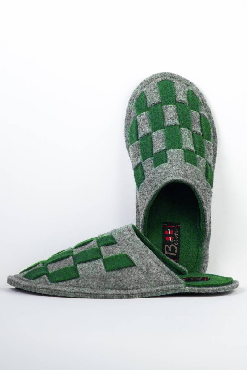 Warme Flache Mokassin-Hausschuhe Aus Wollfilz von BELITI