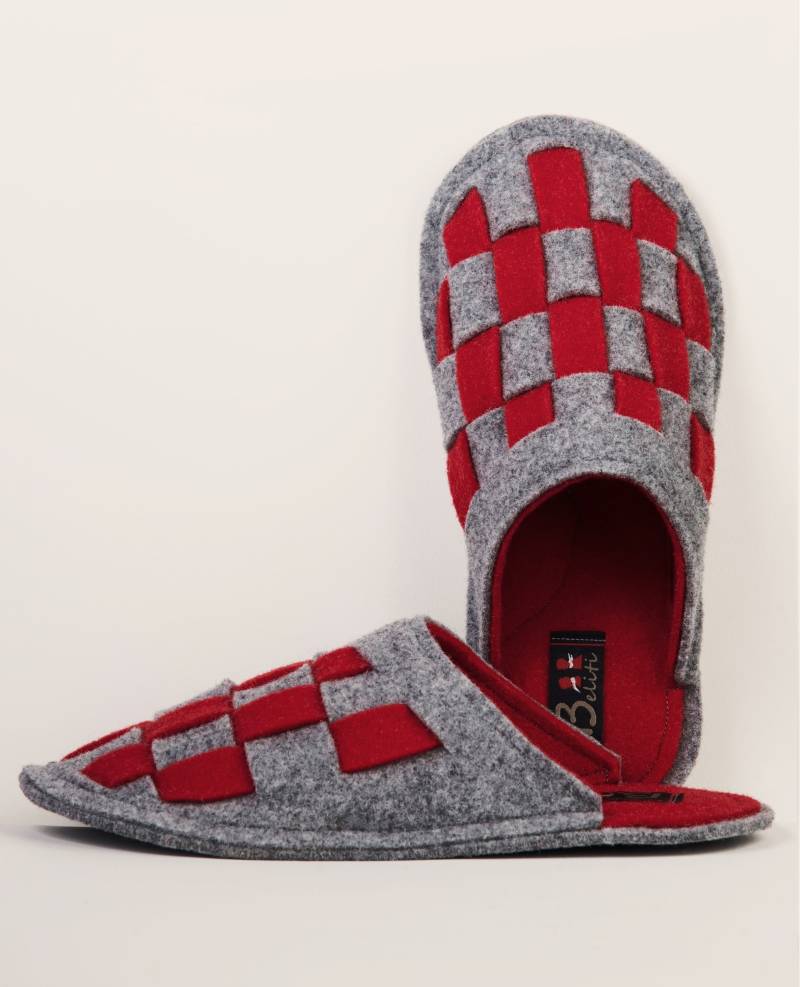 Warme Flache Mokassin-Hausschuhe Aus Wollfilz von BELITI