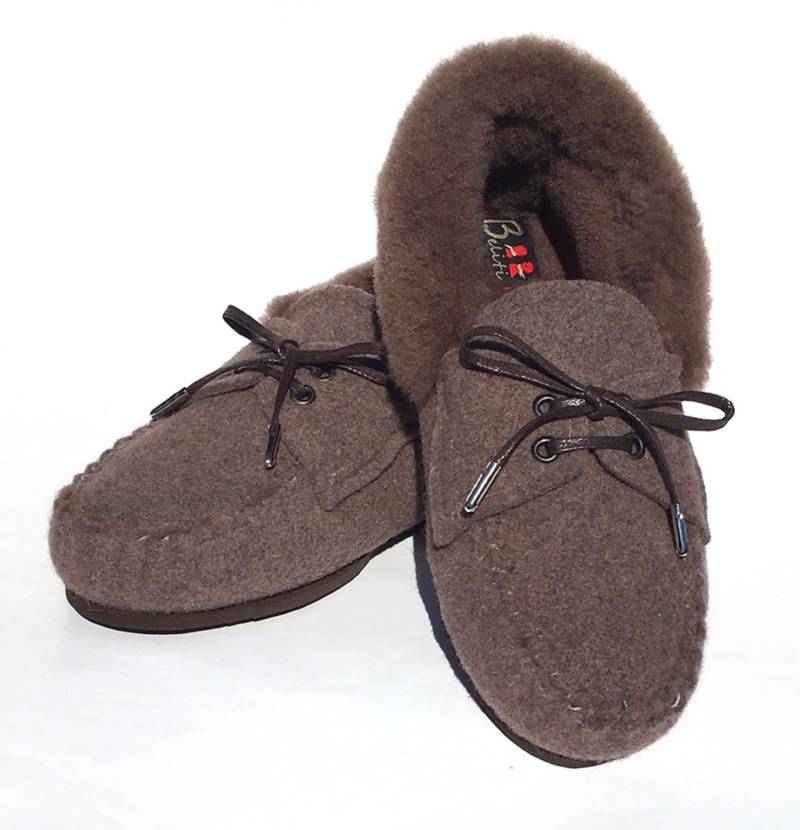 Wollfilz Moccasin Alpi Mit Fell von BELITI
