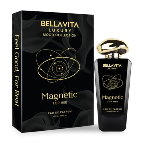 BELLAVITA Luxury Mood Collection MAGNETIC Perfume for Women 100ml | Pheromone Inspired Technology Long Lasting Fragrance | Notes of Rose, Jasmine and Cherry | Gourmet, Spicy Premium Fragrance BELLAVITA Luxury Mood Collection MAGNETIC Perfume for Women 100ml | Pheromone Inspired Technology Long Lasting Fragrance | Notes of Rose, Jasmine and Cherry | Gourmet, Spicy Premium Fragrance von BELLAVITA