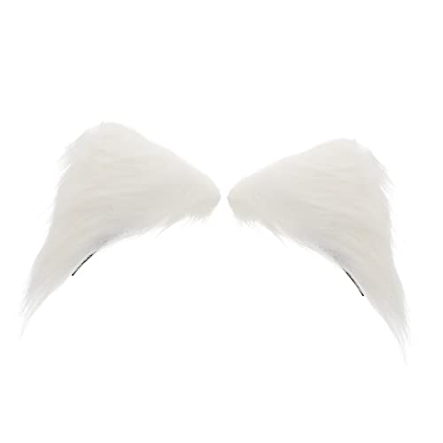 BELLIFFY Plüsch Katzenohren Haarspange Für Mädchen Katzenhaarspangen Zum Anklipsen Katzenohrenspangen Für Halloween Geburtstagsfeiern Fotoshootings Und Bühnenauftritte Hochwertig Verarbeite von BELLIFFY
