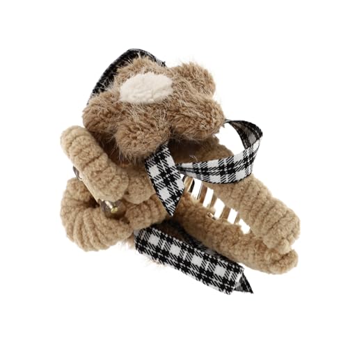 BELLIFFY Haarklammer Aus Plüsch Für Mädchen Modischer Haaraccessoire Rutschfeste Haarspange Bequeme Damen-kopfschmuck von BELLIFFY