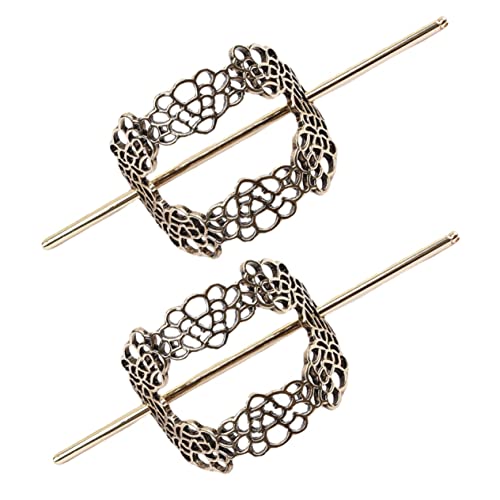 2st Haarnadel Männer Pferdeschwanzhalter Kämme Stifte Griffe Zubehör Haaranhänger Inhaber Produkte Mousse Haarschleifen Für Mädchen Frauen Haarspangen Haarstäbchen Legierung BELLIFFY von BELLIFFY