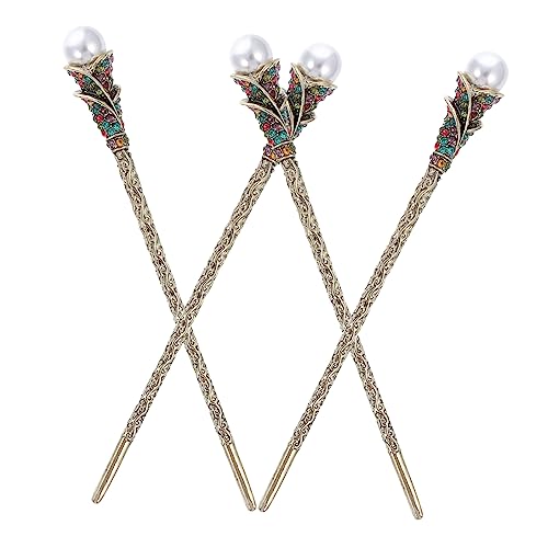 BELLIFFY Retro Chinesische Kristall Haar Pin Set Vintage Haar Stick Für Frauen Damen Braut von BELLIFFY