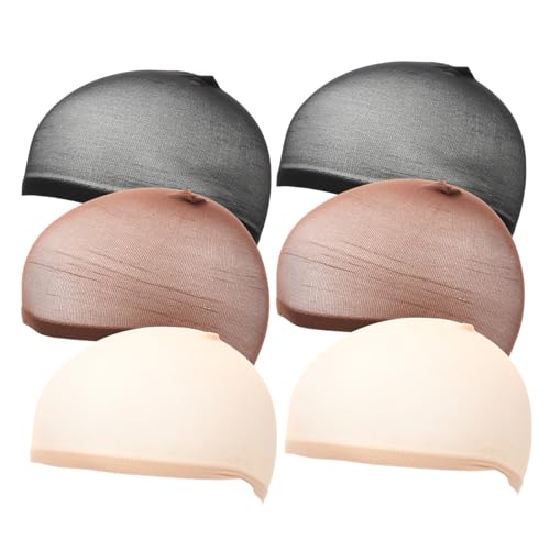 BELLIFFY 6er Packung Nylon Perückenhüte Perückennetzkappen Atmungsaktive Perückennetze Kopfbedeckungen Für Frauen von BELLIFFY