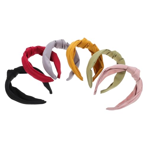 BELLIFFY 6stücke Teiliges Mädchen Haarbänder Mit Einfache Stoff-haarreifen Pastellfarben Für Modisches Haaraccessoire Für Trendige Outfits von BELLIFFY
