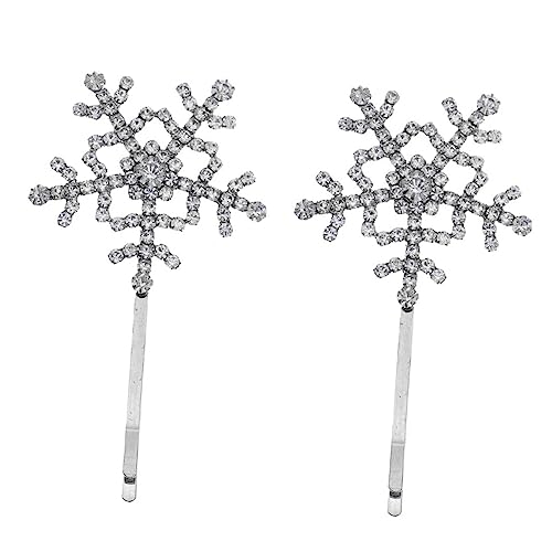 BELLIFFY Silberne Schneeflocke-haarspangen Haarnadeln Für Damen Haarschmuck Aus Legierung Zart Und Praktisch Für Besondere Anlässe von BELLIFFY