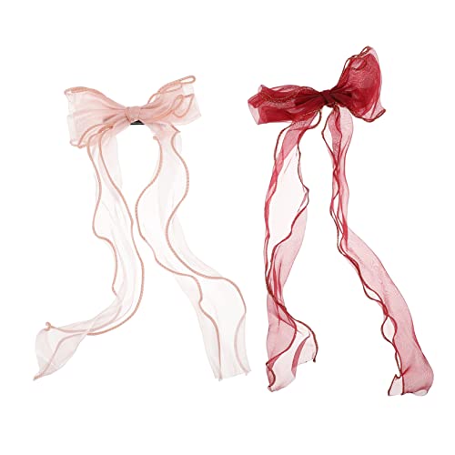 BELLIFFY Koreanische Geflochtenen Haarschmuck Große Schleifen Haarschmuck Für Mädchen Haarschleife Haarspange Einfach Und Elegant Langlebig Und Haltbar von BELLIFFY