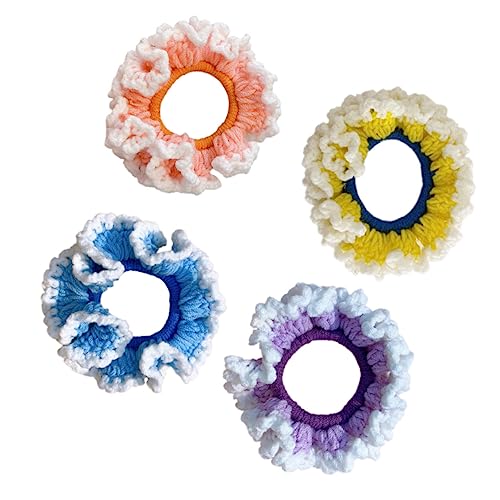 BELLIFFY Haarring Haarschmuck Gestrickte Haarringe Aus Wolle Handgewebt Von Zufällige Farbe von BELLIFFY