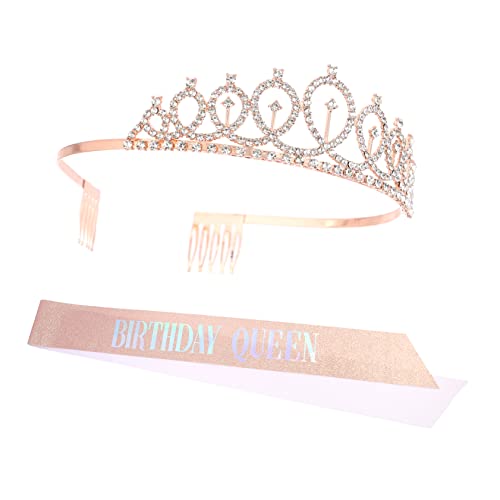 BELLIFFY Damenkrone Für Geburtstagsparty Hochzeitsschmuck Exquisites Stirnband Mit Strasssteinen Geburtstagskopfschmuck Haarschmuck Für Damen BELLIFFY Damenkrone Für Geburtstagsparty Hochzeitsschmuck Exquisites Stirnband Mit Strasssteinen Geburtstagskopfschmuck Haarschmuck Für Damen von BELLIFFY