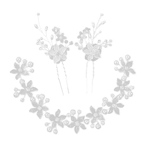 BELLIFFY Blumenstirnband mit Perlen Zarter Haarschmuck für Bräute Hochzeit Bankett Damenkopfschmuck Einfach zu Verwenden von BELLIFFY