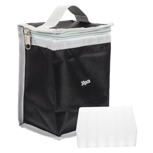 BELLIFFY Satz Marker-aufbewahrungs-Organizer Stifttasche Mit Griff Marker-fächer Ständer Etui Mit Sockel Und Schlitzen Für Viele Marker Langlebig Und Praktisch von BELLIFFY