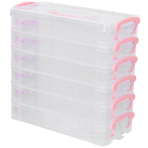 BELLIFFY Multifunktionaler Bleistift-Organizer Stabile Schreibwarenbox Aus Kunststoff Stiftehalter Federmäppchen Schulzubehör Tragbares Federmäppchen von BELLIFFY