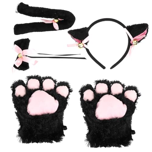 BELLIFFY Cosplay Kostüm Set Mit Ohren Pfoten Und Für Mädchen Für Halloween Karneval Und Themenpartys Zubehörset von BELLIFFY