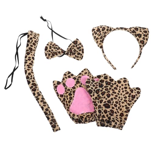 BELLIFFY 1satz Leoparden Stirnband Für Erwachsene Teiliges Cosplay Zubehör Für Halloween Und Kostümpartys Inklusive Tierohren Und Haarreif Für Karneval Und Festivals von BELLIFFY