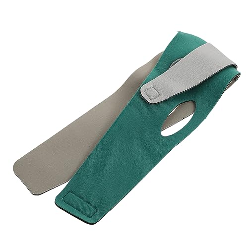 BELLIFFY 1 Stk dünner Gesichtsgürtel Kiefer Aufkleber Riemen durchblutungsfördernde mittel Wiederverwendbare Facelifting-Maske Schlankheitsmaske für das Gesicht Polyester Green von BELLIFFY