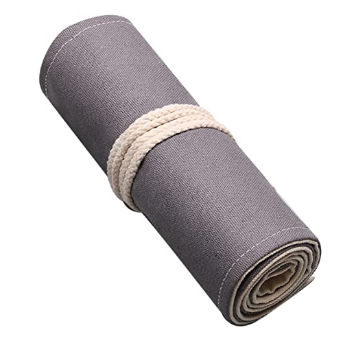 BELLIFFY 1 Stück Bleistiftbeutel Modell Lackierset Miniaturhalter Zum Malen Tragbarer Bleistiftbeutel Rollender Bleistifthalter Bleistiftaufbewahrung Organizer Grau von BELLIFFY