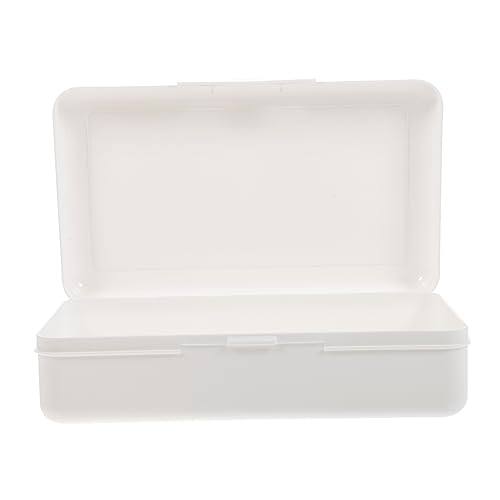 BELLIFFY 1stück Stapelbarer Kunststoff Bleistift Aufbewahrungsbox Mit Druckverschluss Für Schüler Federmäppchen Für Schule Büro Und Zuhause Langlebig Und Robust Für Stifte Und von BELLIFFY