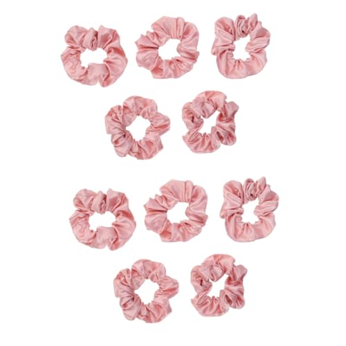 BELLIFFY 10stücke Elastische Haargummis Satin- Für Damen Und Mädchen Vielseitige Ponytail- Für Alltag Für Und Lockiges Haar von BELLIFFY