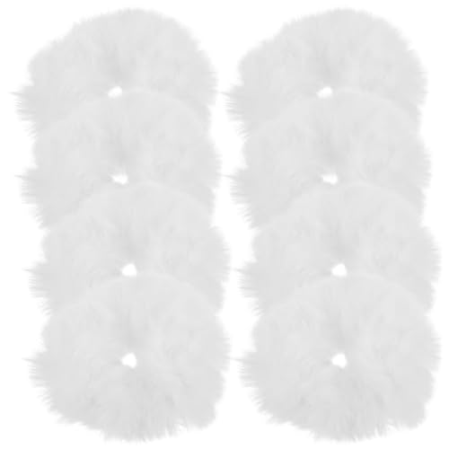 BELLIFFY 10stücke Furry Haargummis Für Elastische Haarbänder Vielseitige Haarschmuck Für Ponytail Und Frisuren Haaraccessoire Für Mädchen Und Damen von BELLIFFY